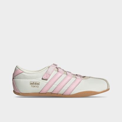 Women's adidas Originals Tokyo MJ Casual Shoes - Part 2 - White/Off White/Clear Pink - Left shoe facing left. Outside of the shoe.