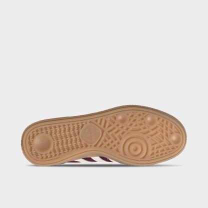 Women's adidas Originals Handball Spezial Casual Shoes - Part 3 - Maroon/Cream White/Gold Metallic - Bottom view