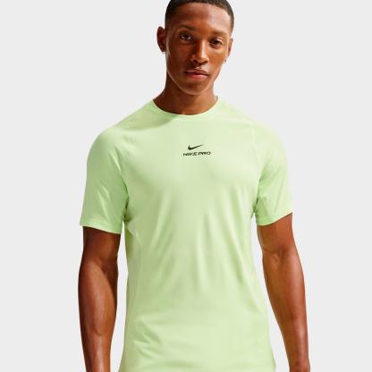 Men's Nike Pro Dri-FIT Training Top - Light Liquid Lime/Black