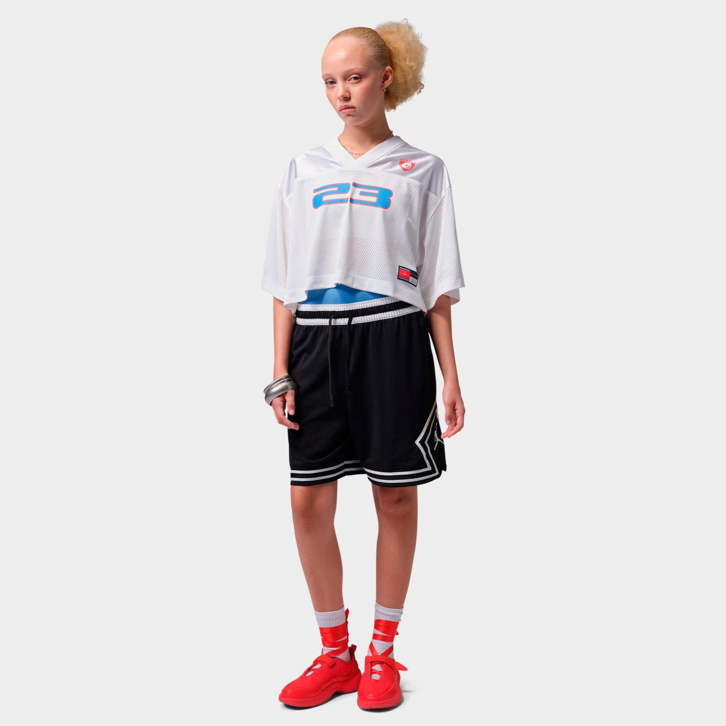 Women's Jordan Brooklyn Short-Sleeve Jersey Top - White