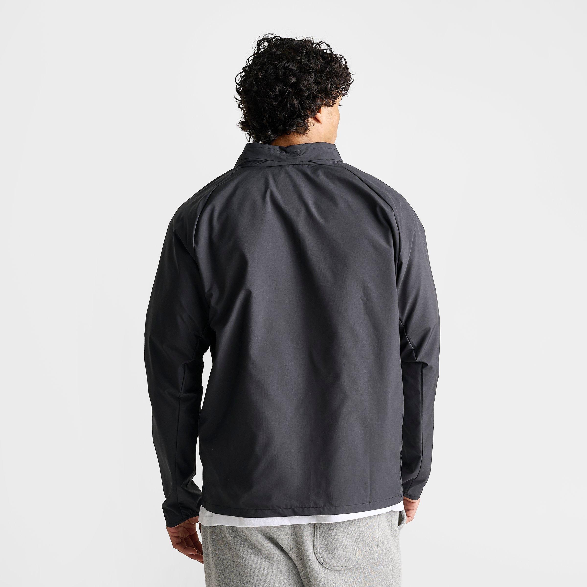 Men's Nithtke Miler Repel UV Protection Full-Zip Running Jacket - Black/Black/Reflective Silver