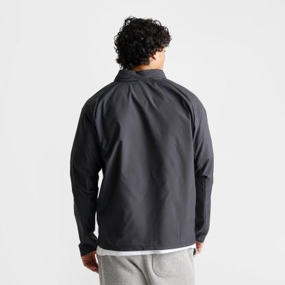 Men's Nithtke Miler Repel UV Protection Full-Zip Running Jacket - Black/Black/Reflective Silver