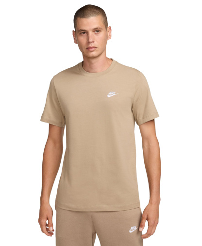 Nike Men's Sportswear Club Crewneck T-Shirt - Beige