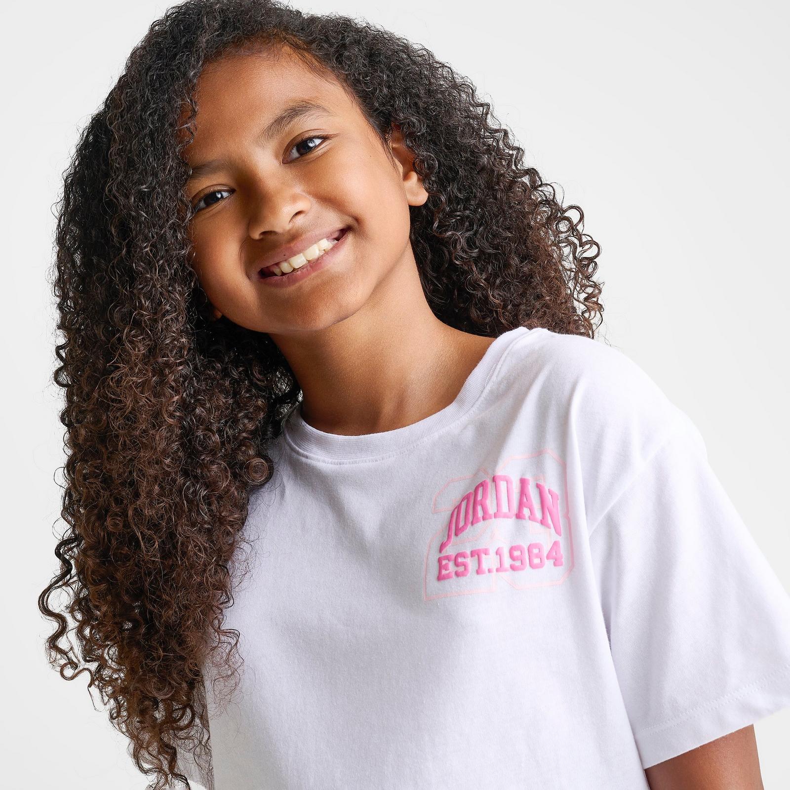 Girls' Big Kids' Jordan Collegiate T-Shirt - White - view 6