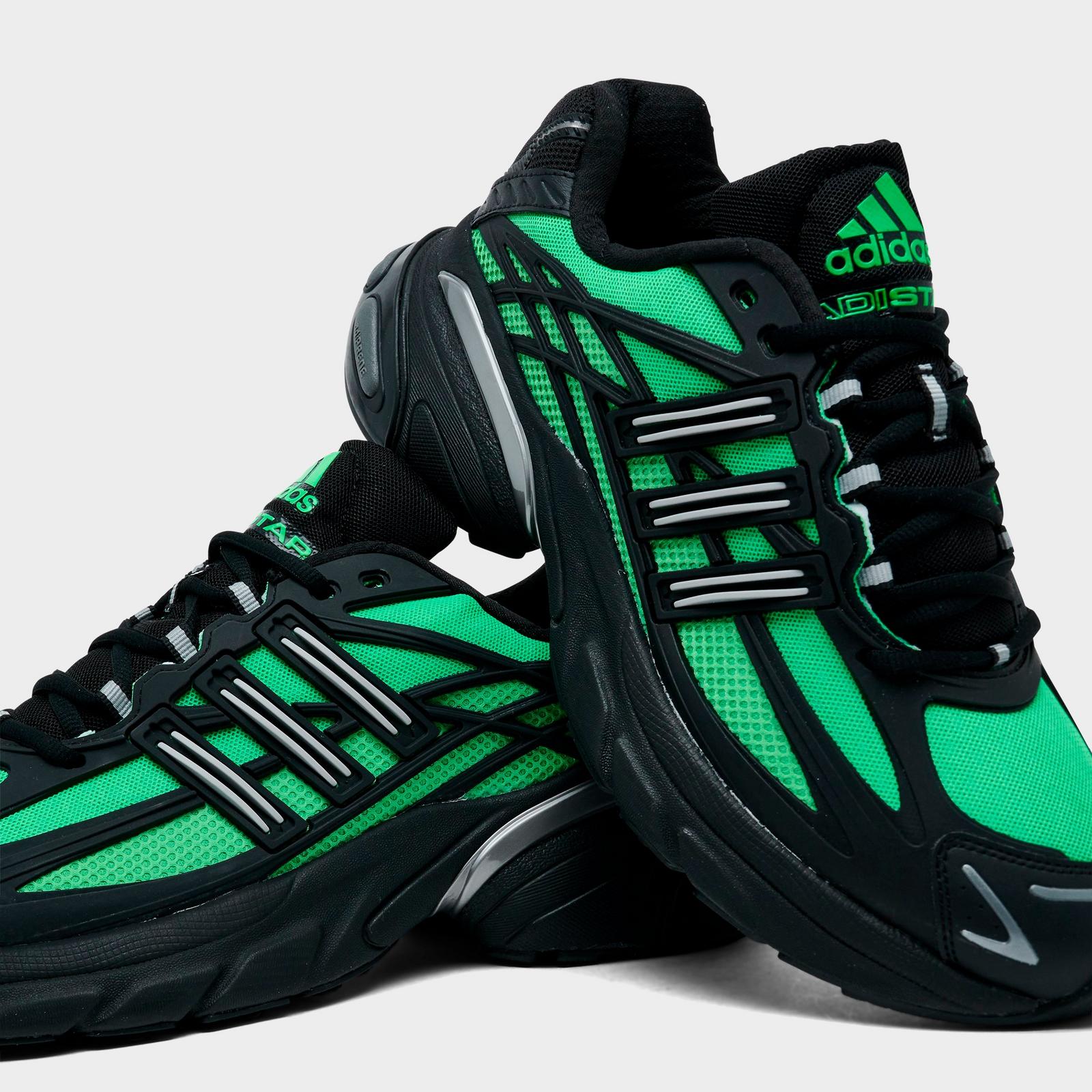Men's adidas Adistar XLG 2.0 Casual Shoes - Semi Screaming Green/Black/Iron Metallic - view 3