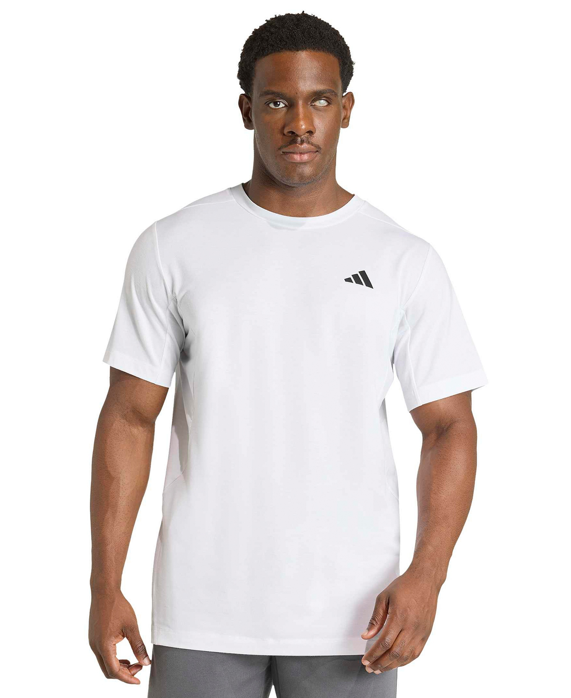 adidas Men's Designed Training Essentials Logo T-Shirt - White