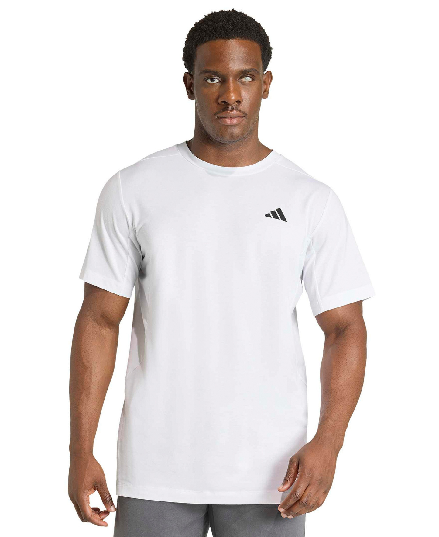 adidas Men's Designed Training Essentials Logo T-Shirt - White