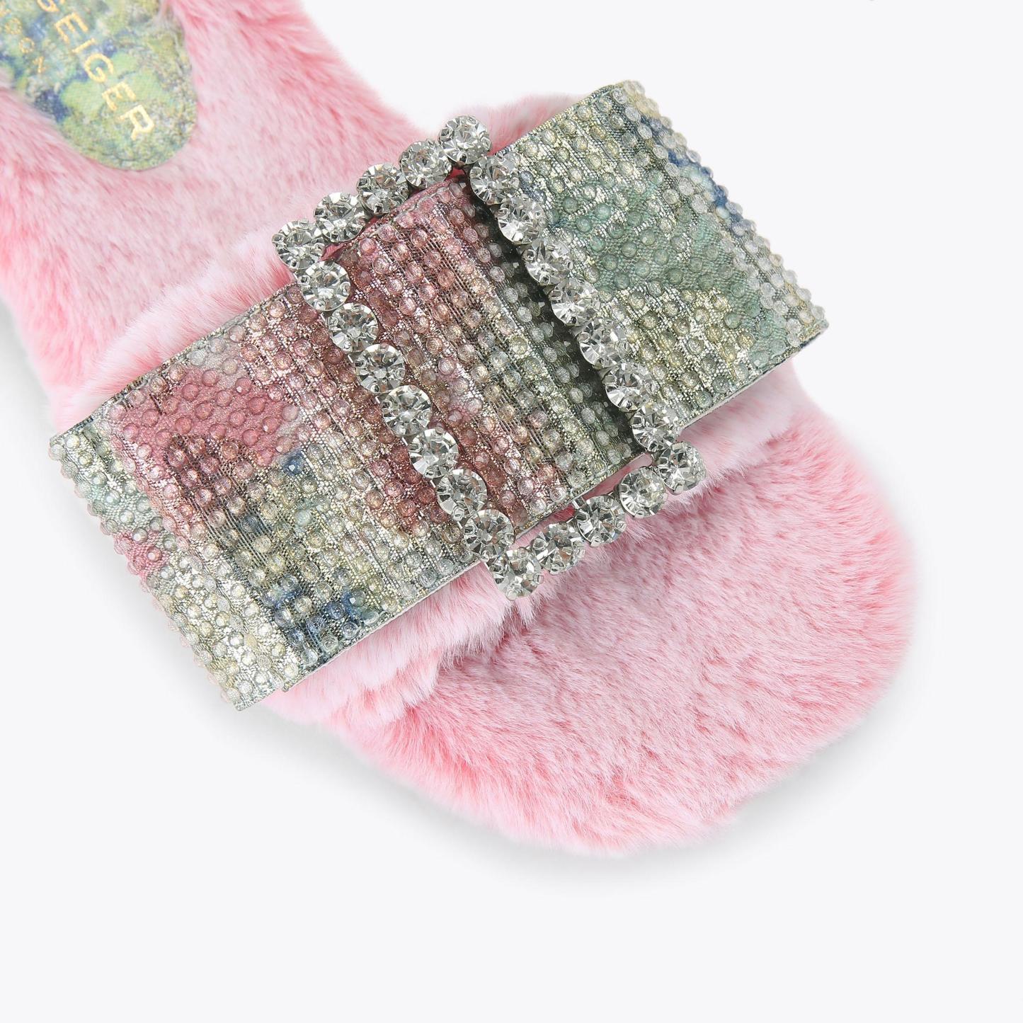 Kurt Geiger London Cosy Bow Slide - Pink - view 5