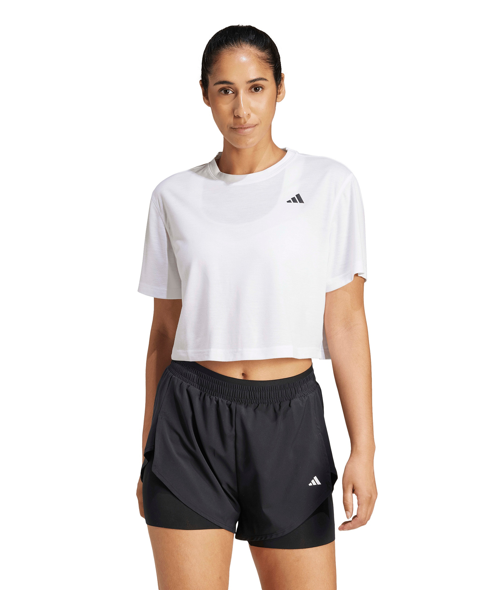 adidas Women's Train Essentials Boxy Workout T-Shirt - White