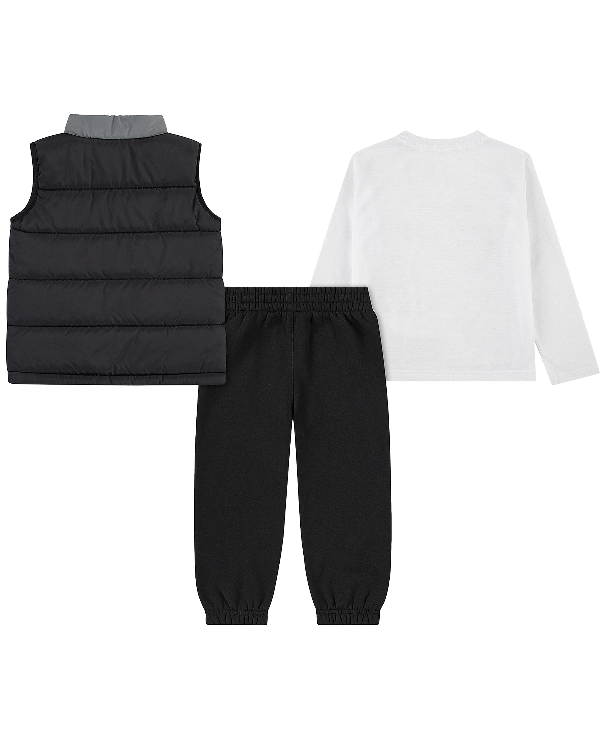 Nike Toddler Boys' 2T-4T Crewneck T-Shirt, Vest and Pants, 3-Piece Set - Black