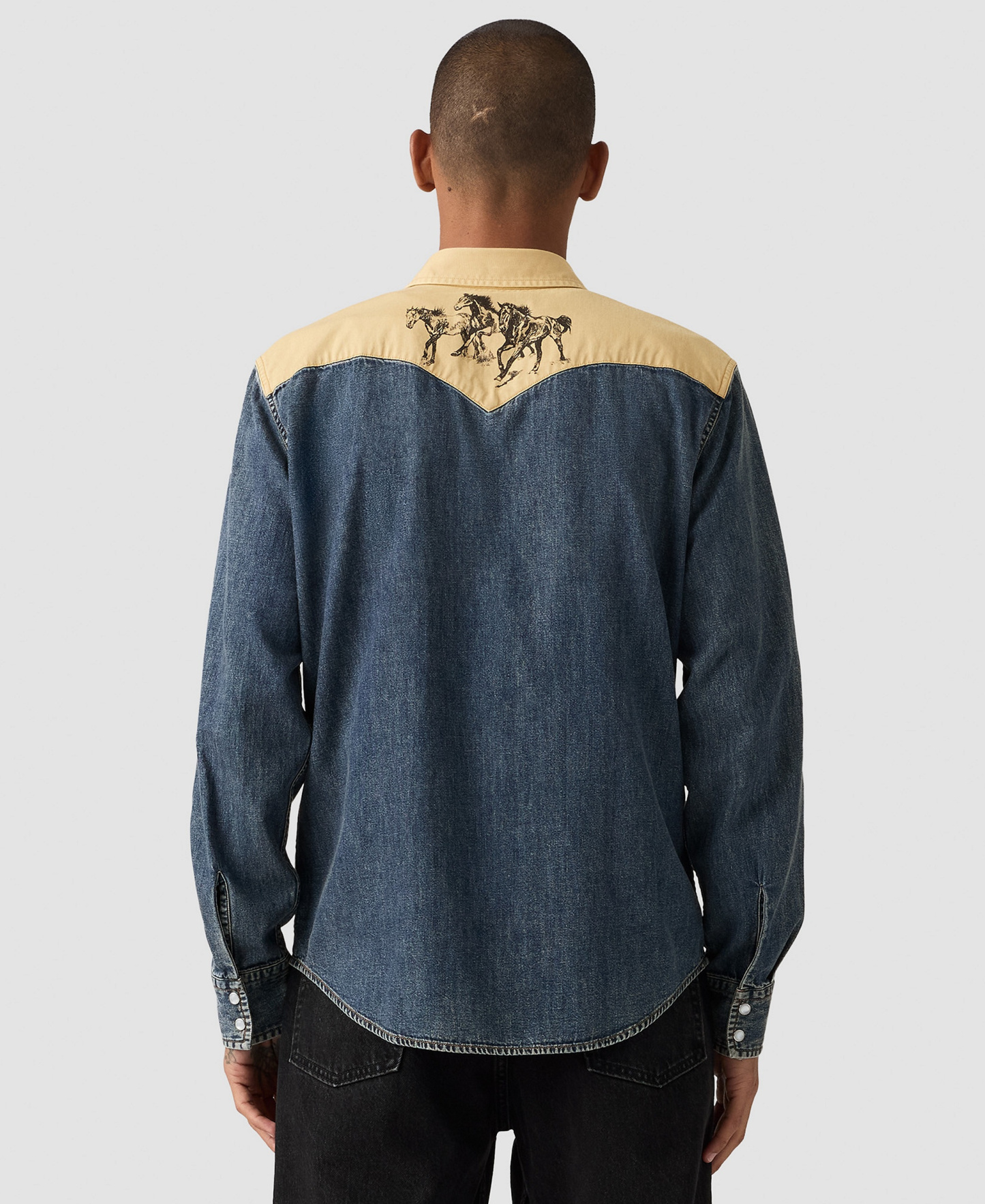 Levi's Men's Classic-Fit Western Shirt - Blue