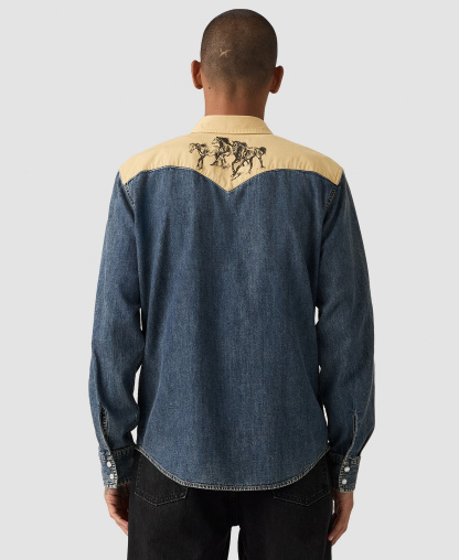 Levi's Men's Classic-Fit Western Shirt - Blue