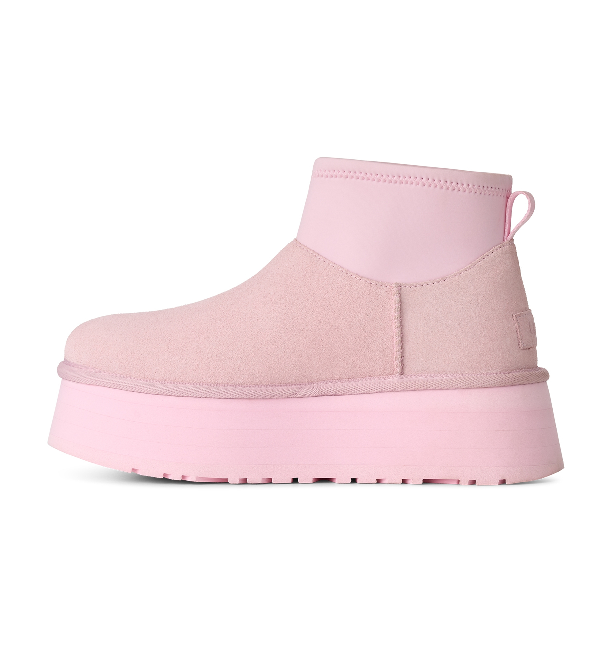 UGG® Women's Classic Mini Dipper Removable Knit Leg Warmer Suede Boots - Ribbon Candy