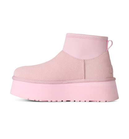 UGG® Women's Classic Mini Dipper Removable Knit Leg Warmer Suede Boots - Ribbon Candy