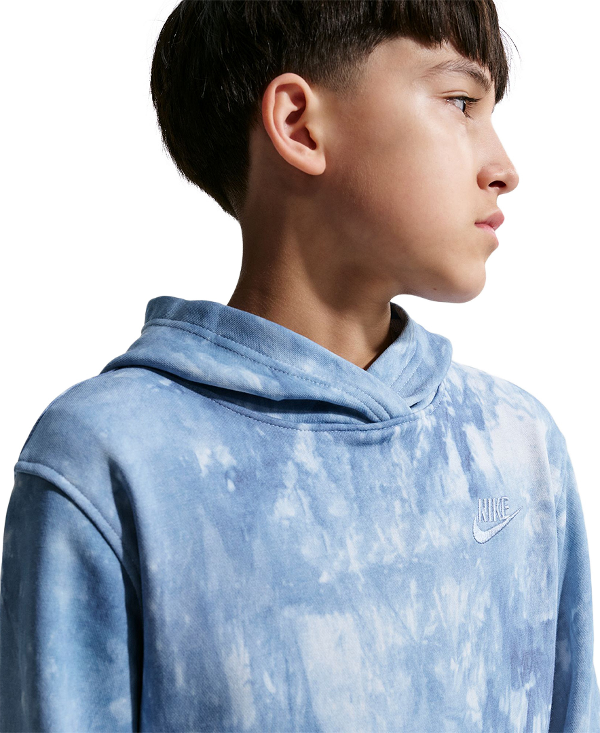 Nike Boys' and Girls' Sportswear Club 8-20 French Terry Hoodie - Hydrogen/Work Blue