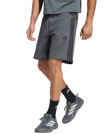 adidas Men's Workout Essentials Base 3-Stripes Shorts - legend Ivy