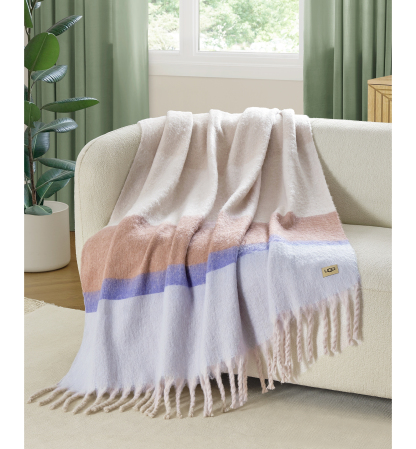 UGG® Simona Faux Mohair Throw, 50" x 70" - Misty Wisteria