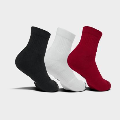 Jordan Everyday Ankle Socks (3-Pack) - Red/White/Black - view 2