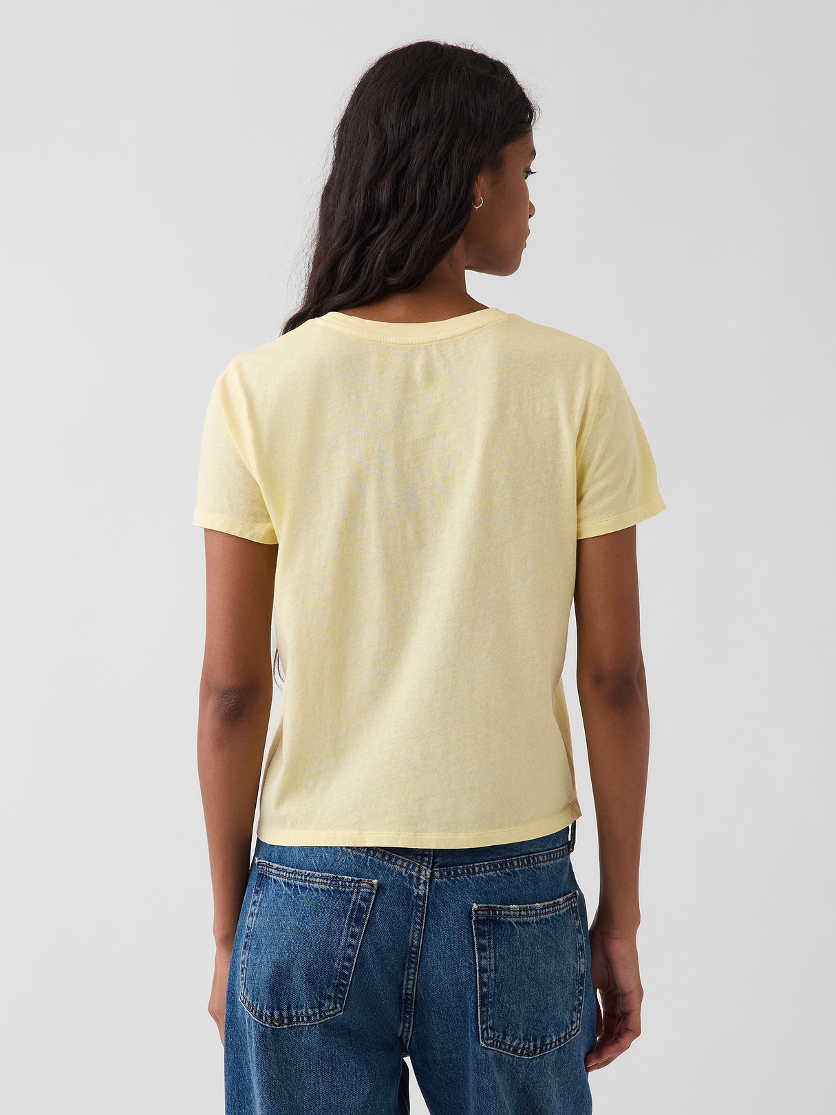100% Cotton Authentic Shrunken T-Shirt - Om yellow