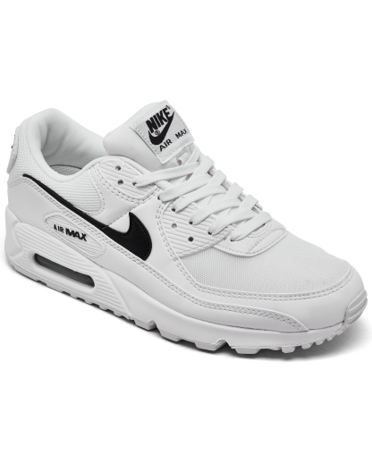 Nike Women's Air Max 90 Casual Sneakers from Finish Line - White, Black