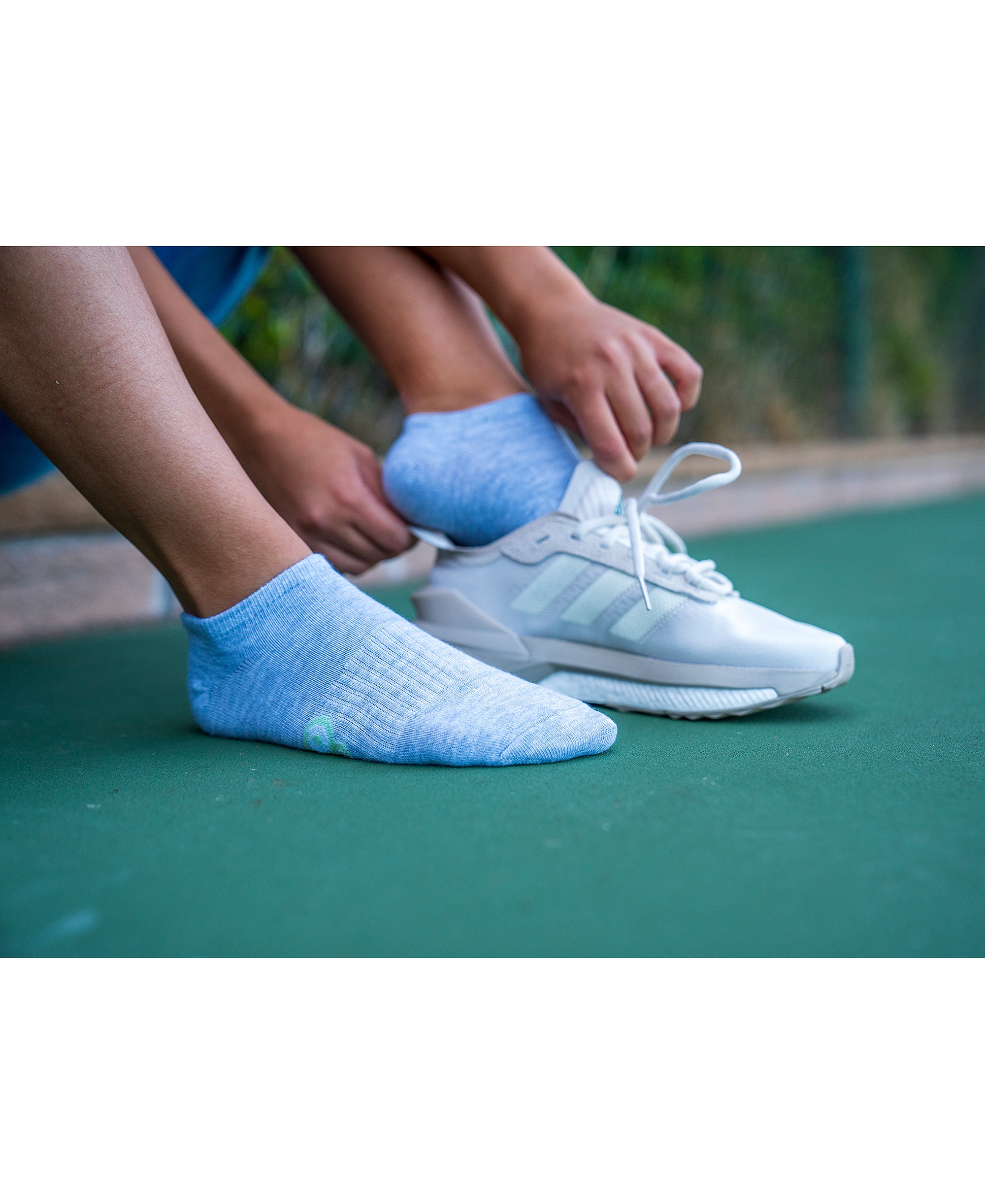 adidas Women's 3-Pk. All Day Training No Show Socks - White/clear Onix Grey/clear Grey