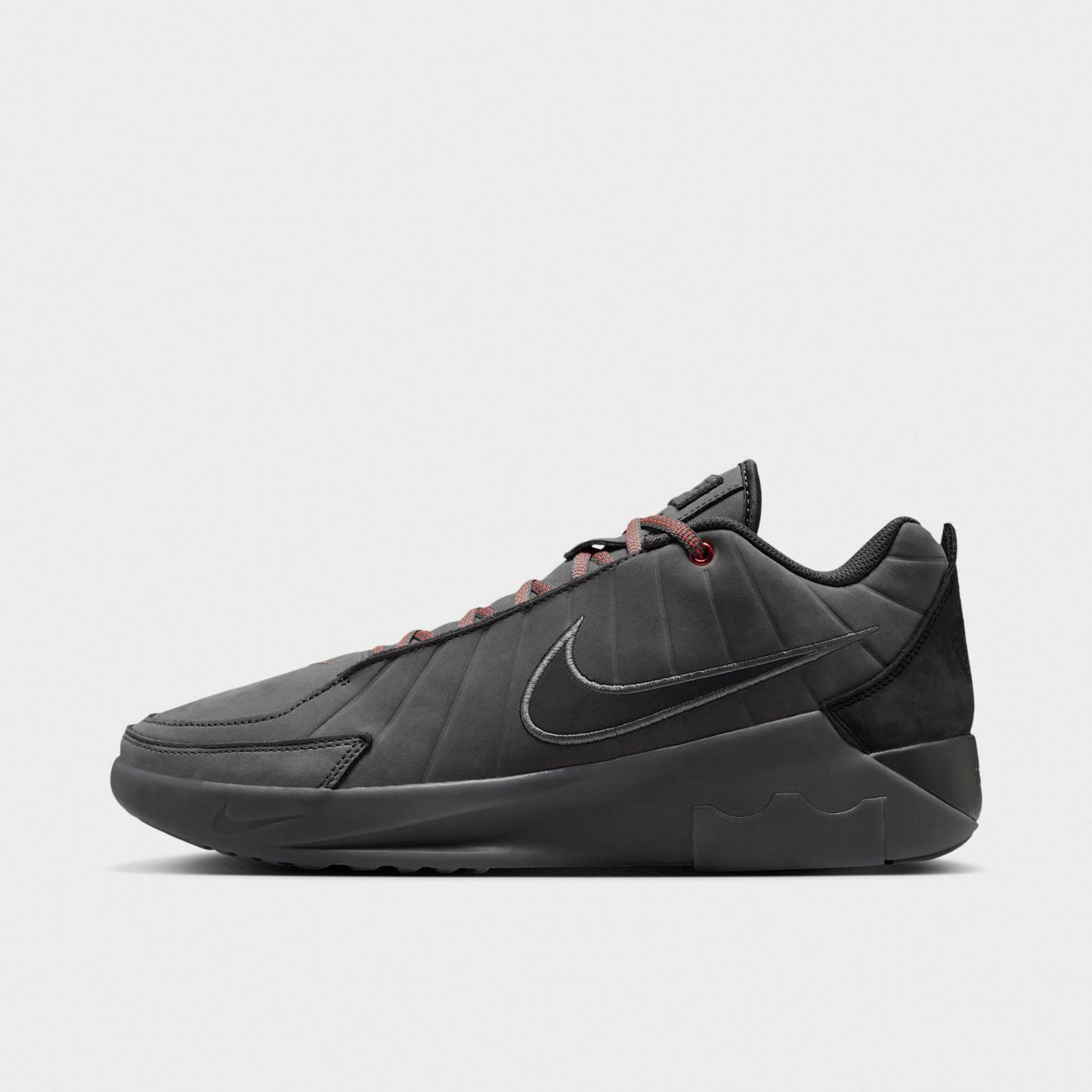 Men's Nithtke LeBron Witness 9 Basketball Shoes - Anthracite/Iron Grey/Desert Dust/Black - Left shoe facing left. Outside of the shoe.