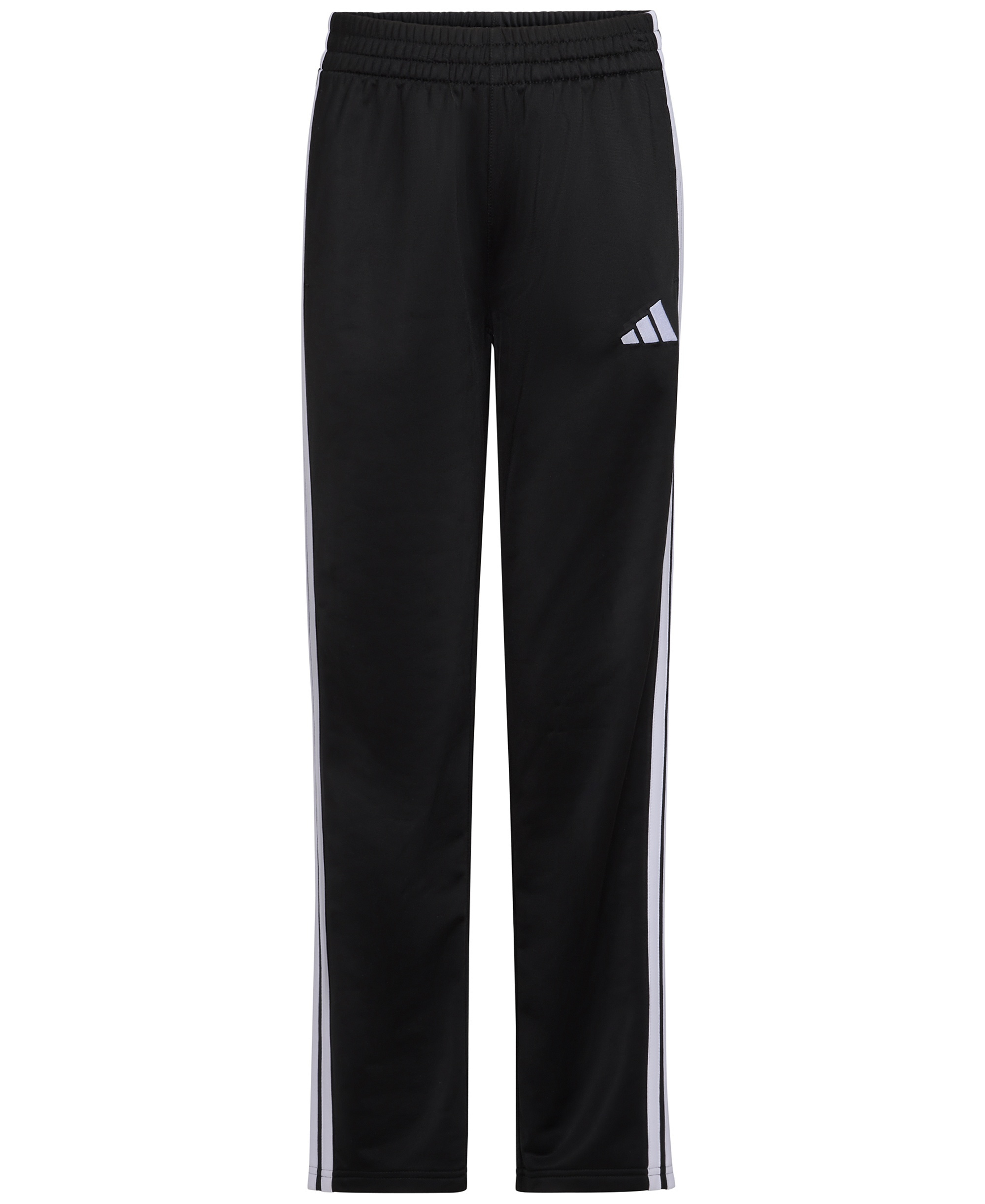 adidas Boys' 8-20 Elastic Waistband Essential 3-Stripe Straight Leg Pants - Black