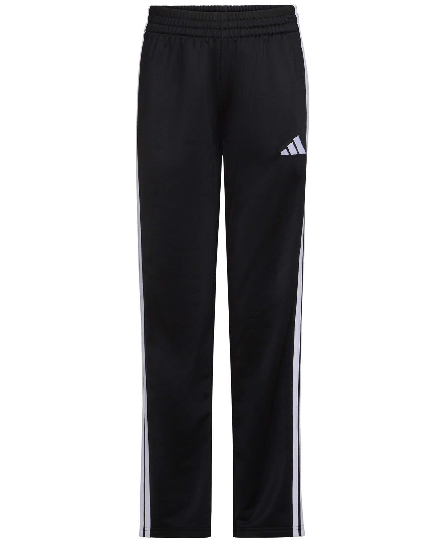 adidas Boys' 8-20 Elastic Waistband Essential 3-Stripe Straight Leg Pants - Black