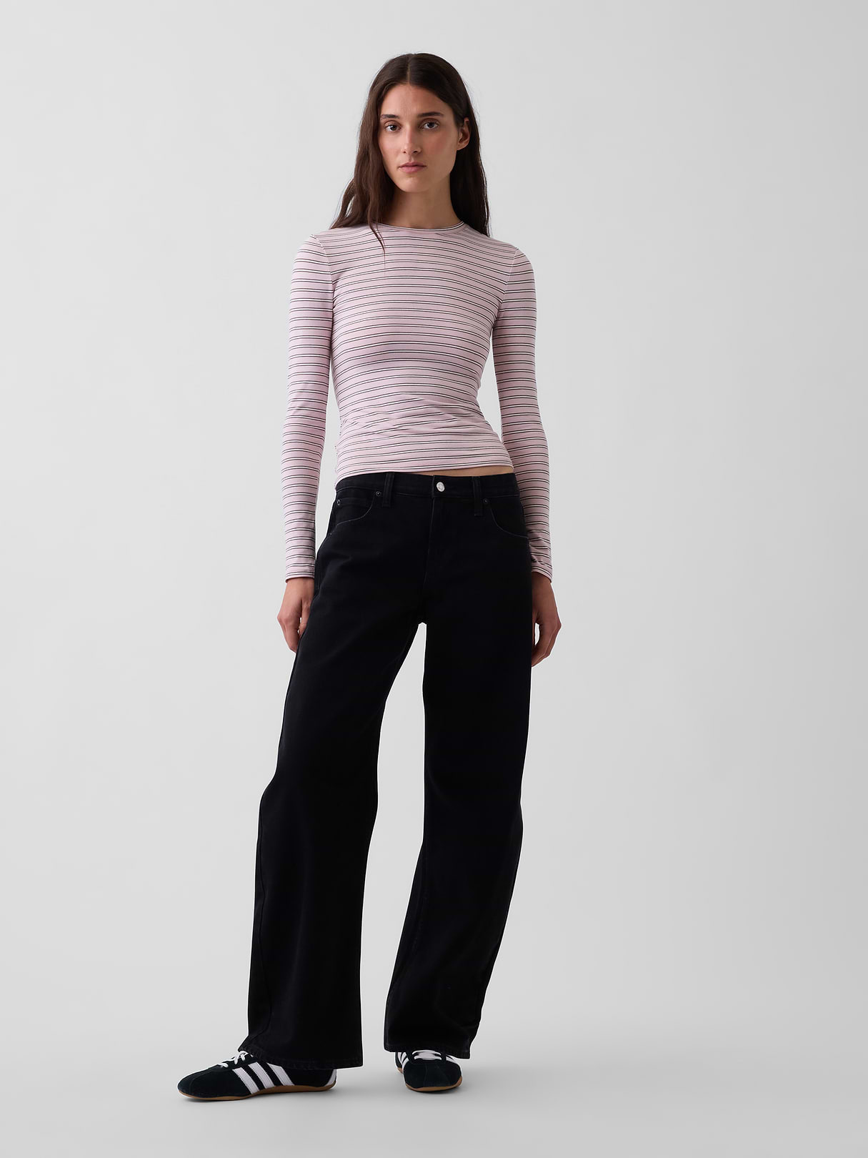 CloseKnit Jersey T-Shirt - Pink stripe