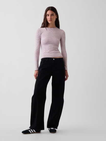 CloseKnit Jersey T-Shirt - Pink stripe