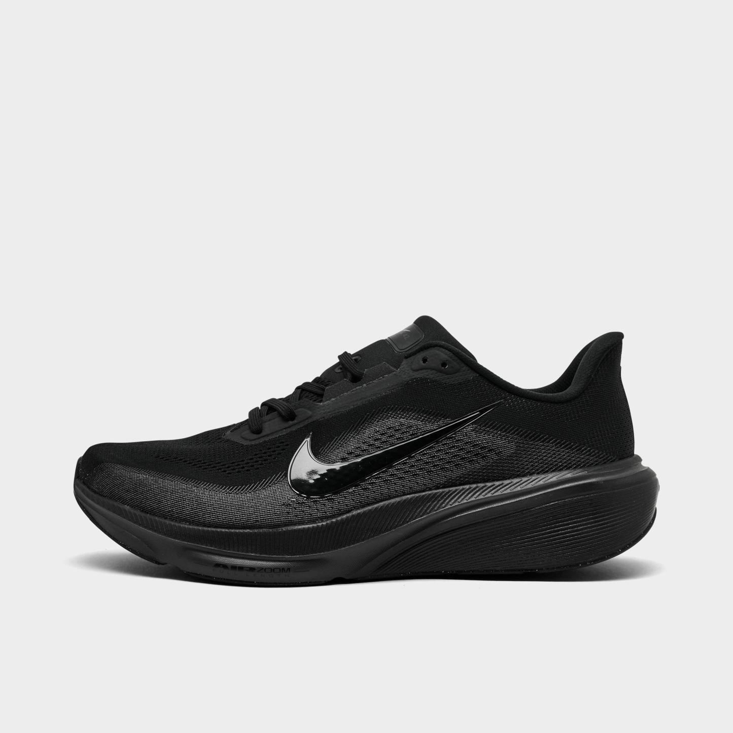 Men's Nithtke Pegasus 42 Running Shoes - Part 1 - Black/Anthracite/Black - Left shoe facing left. Outside of the shoe.