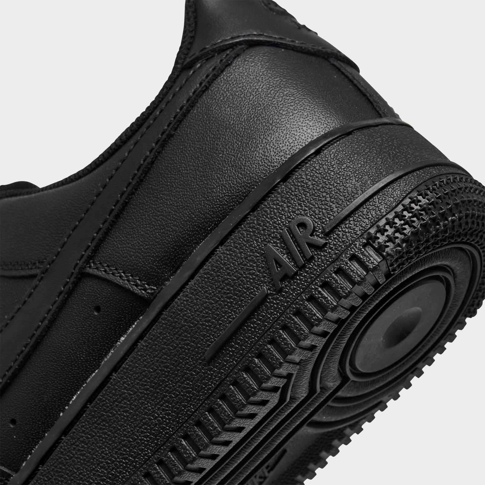 Women's Nike Air Force 1 Low Casual Shoes - Black/Black/Black