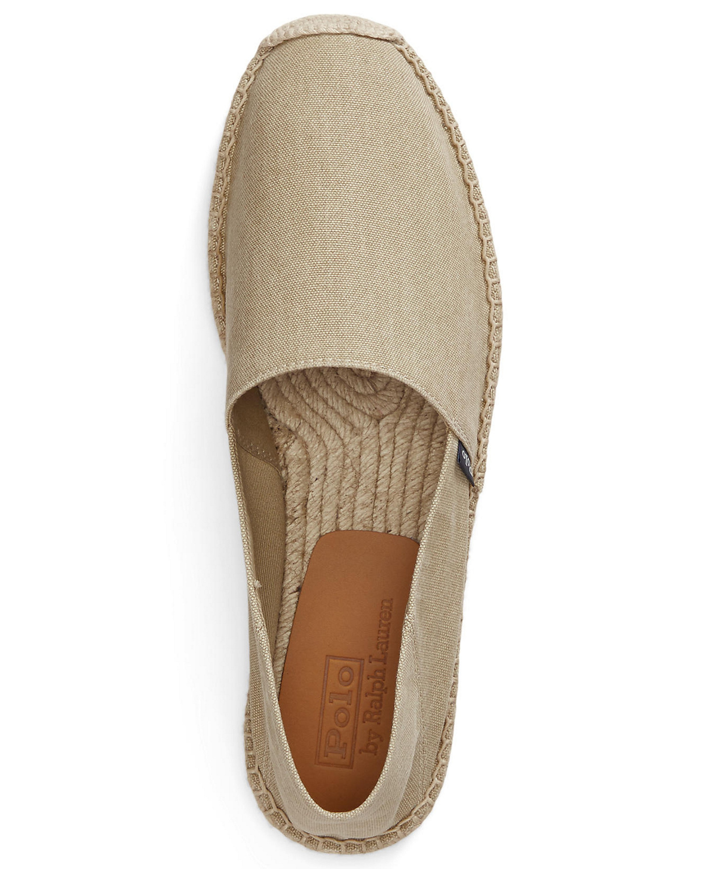 Polo Ralph Lauren Men's Cevio Washed Canvas Collapsible Heel Espadrilles - Khaki
