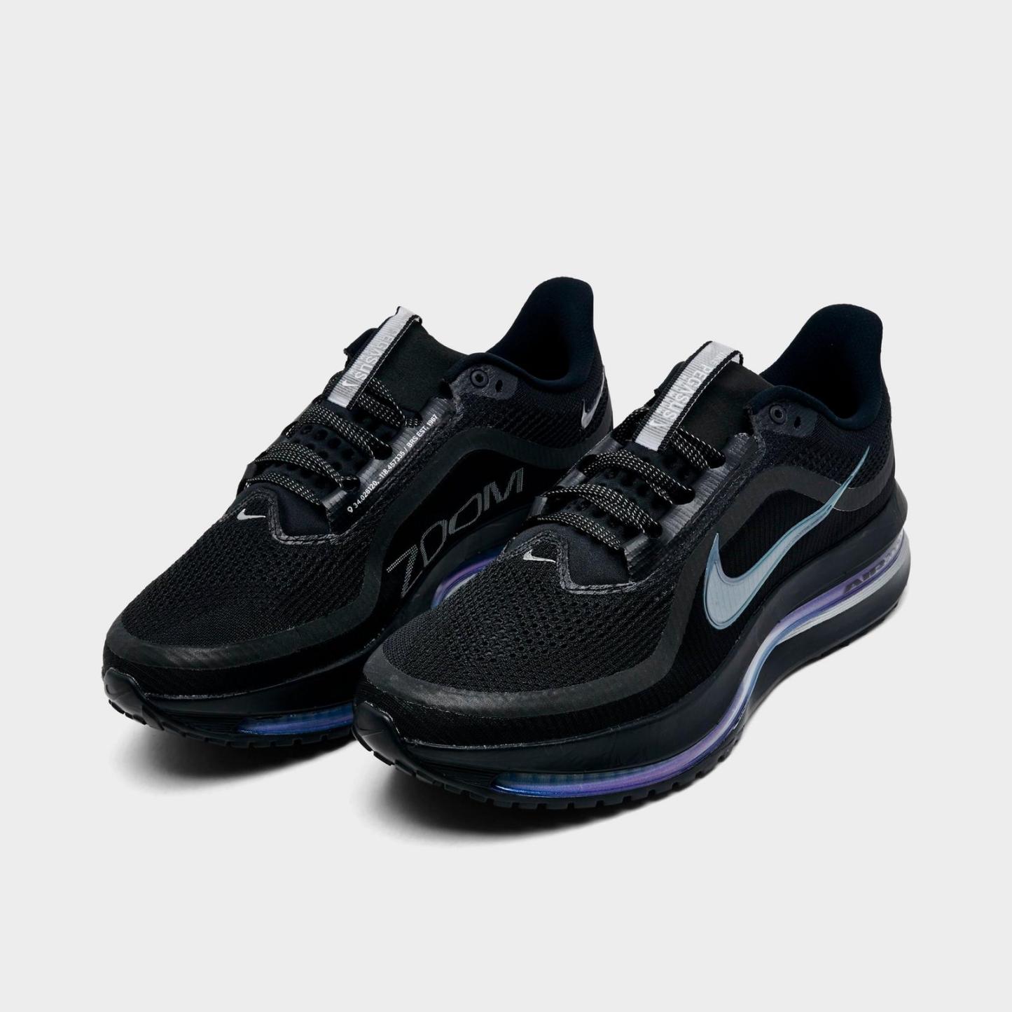 Men's Nike Pegasus Premium Running Shoes - Black/Metallic Silver/Black