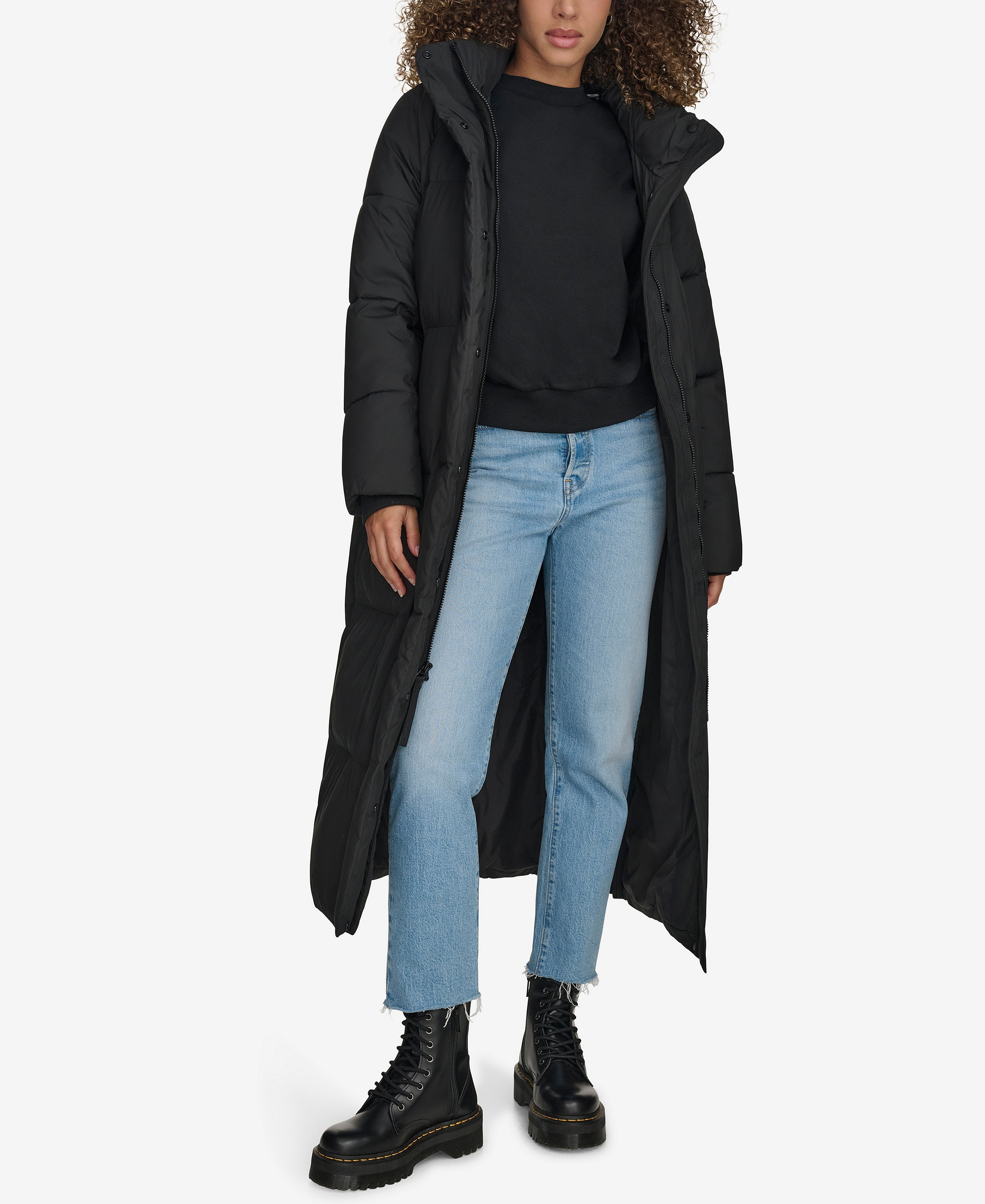Levi's Women's Extra Long Quilted Parka - Black