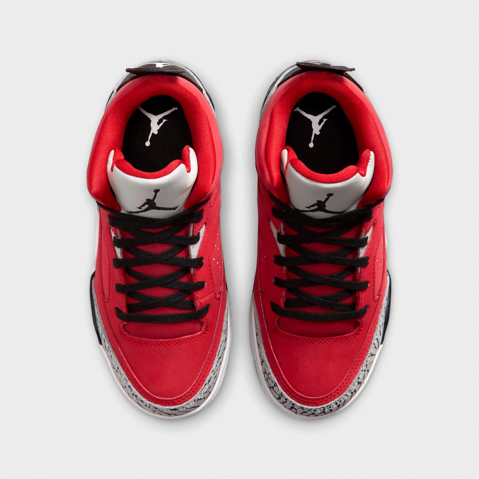 Little Kids' Air Jordan Son of Mars Low Casual Shoes - Fire Red/Grey Mist/White/Black - view 5