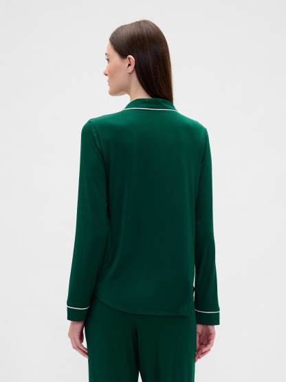 SoftMade Modal PJ Top - Evergreen glamour