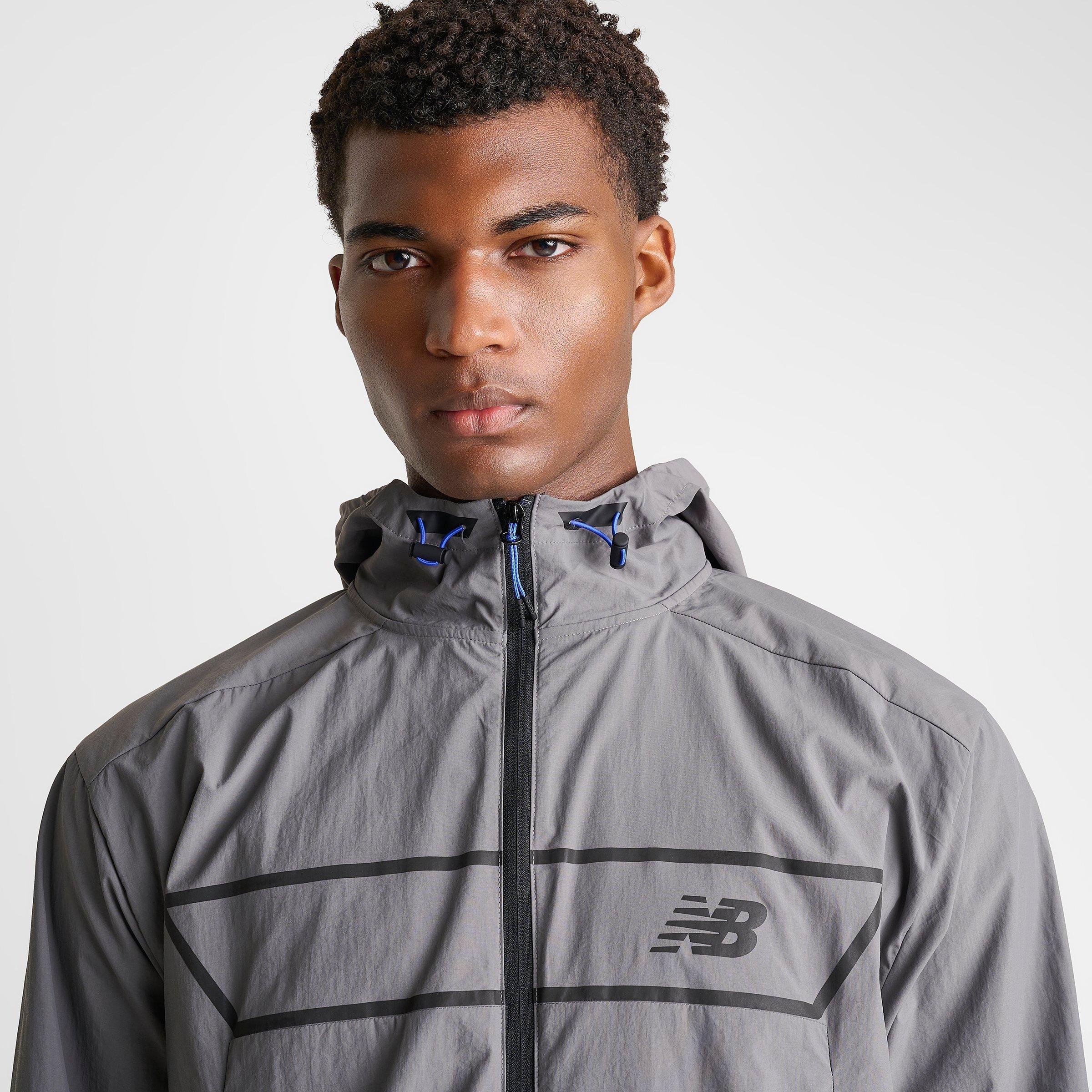 Men's New Balance Vision Pack Full-Zip Jacket - Grey/Black - view 5