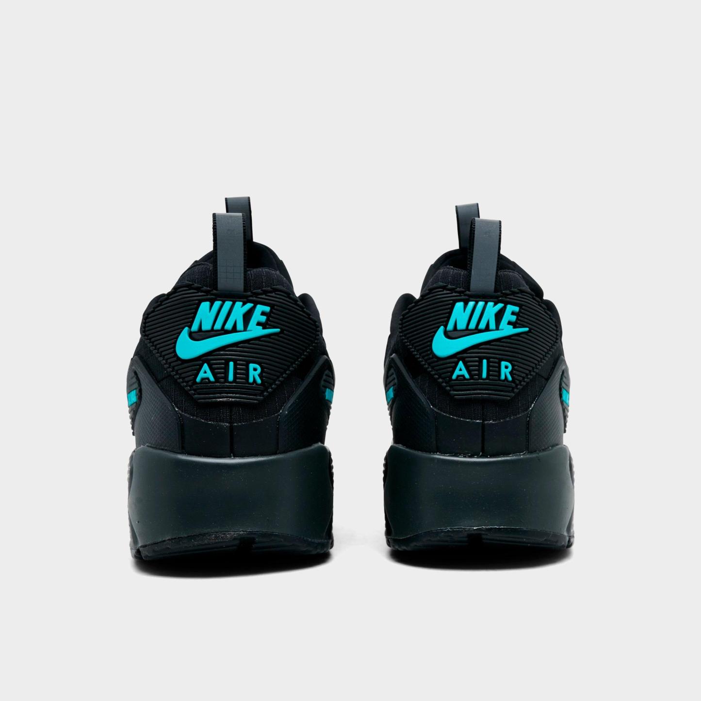Men's Nithtke Air Max 90 Drift Casual Shoes - Black/Anthracite/Dusty Cactus - Back view