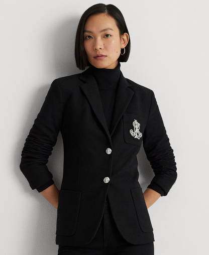 Lauren Ralph Lauren Bullion Jacquard Blazer - Polo Black