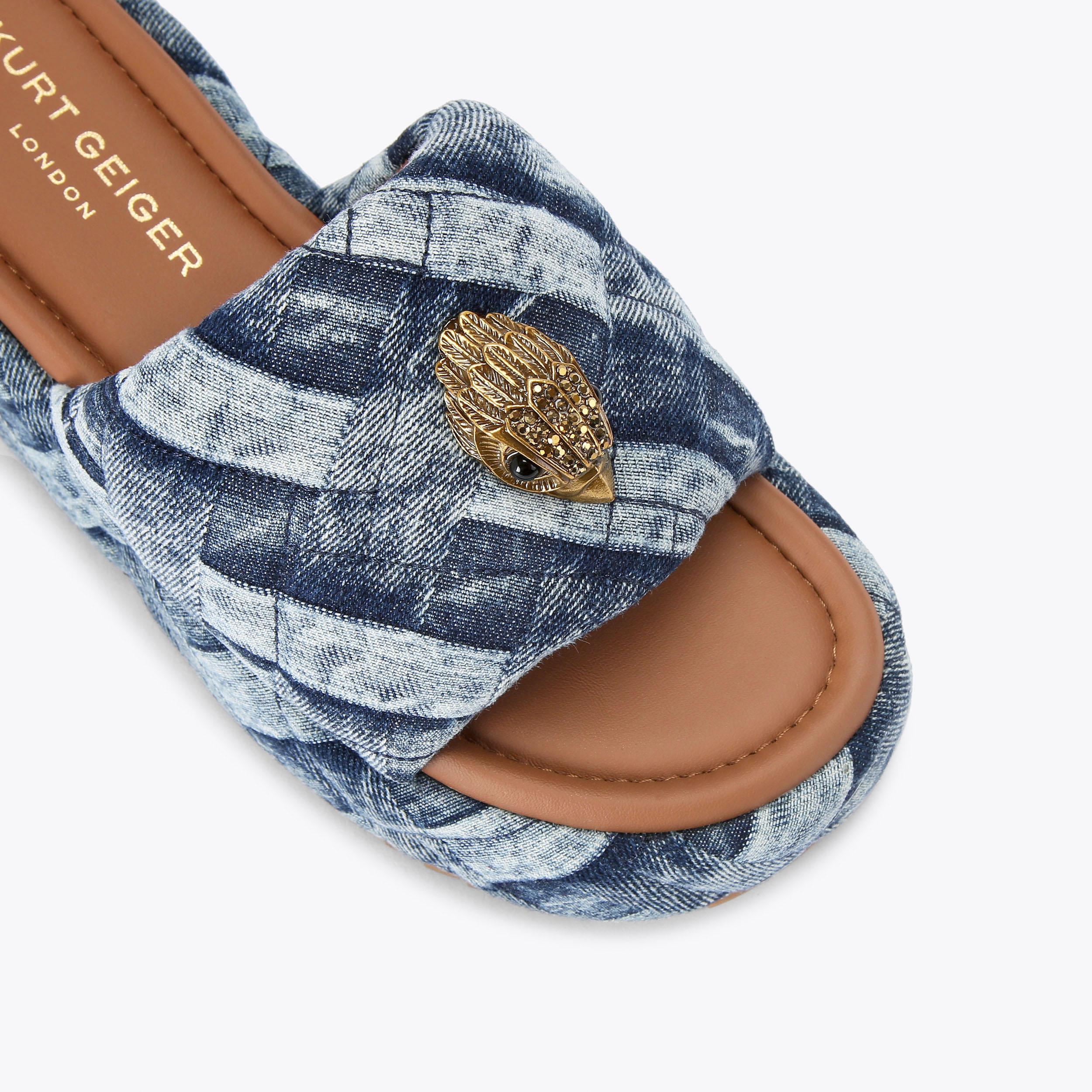 Kurt Geiger London Kensington Puff Sandal - Blue - view 5