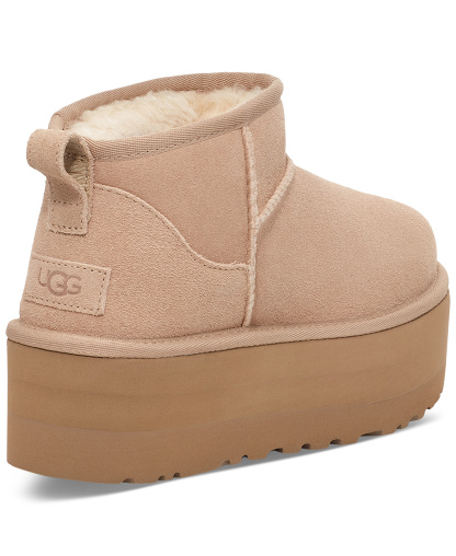UGG® Women's Classic Ultra Mini Platform Booties - Sand