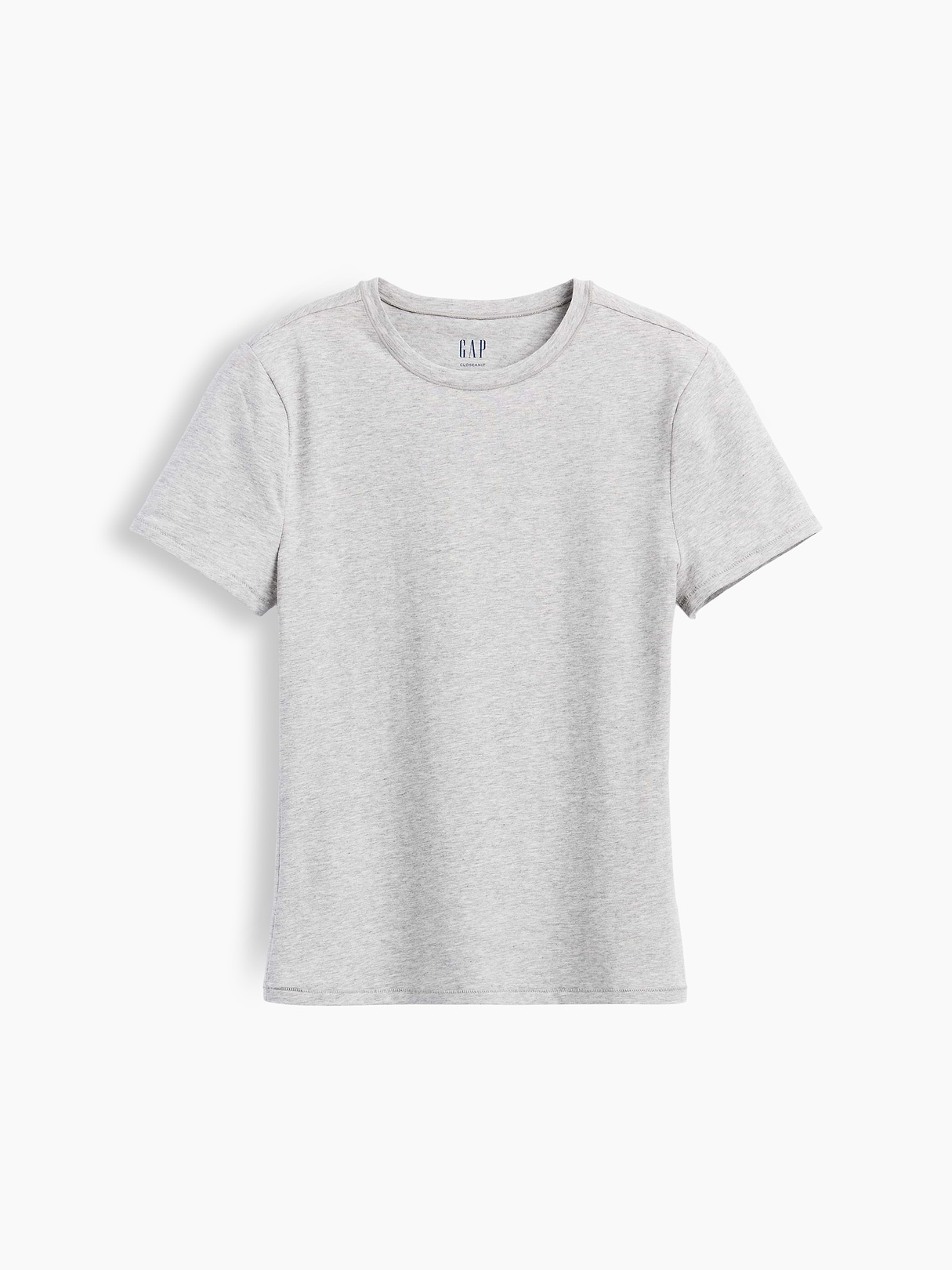 CloseKnit Jersey T-Shirt - Light heather grey
