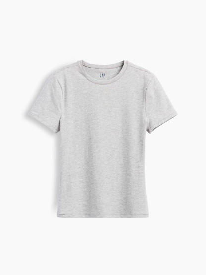 CloseKnit Jersey T-Shirt - Light heather grey
