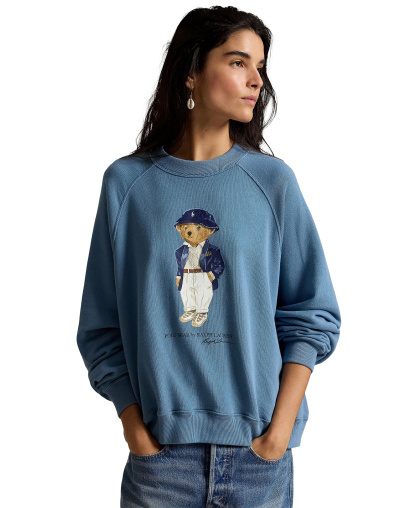 Polo Ralph Lauren Women's Polo Bear Crewneck Sweatshirt - Camp Blue