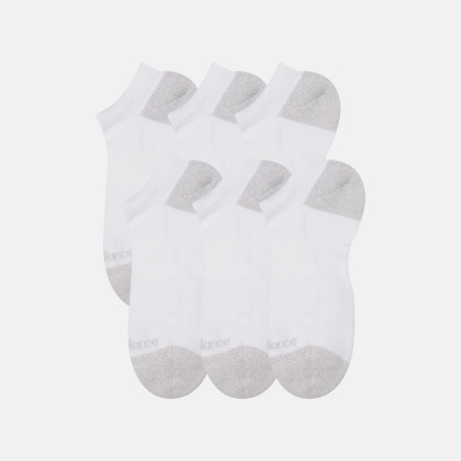 New Balance Active No Show Socks 6 Pack, LAS65204WT