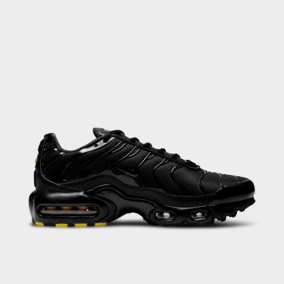 Big Kids' Nithtke Air Max Plus Casual Shoes - Black/Black/Black - Detail shot