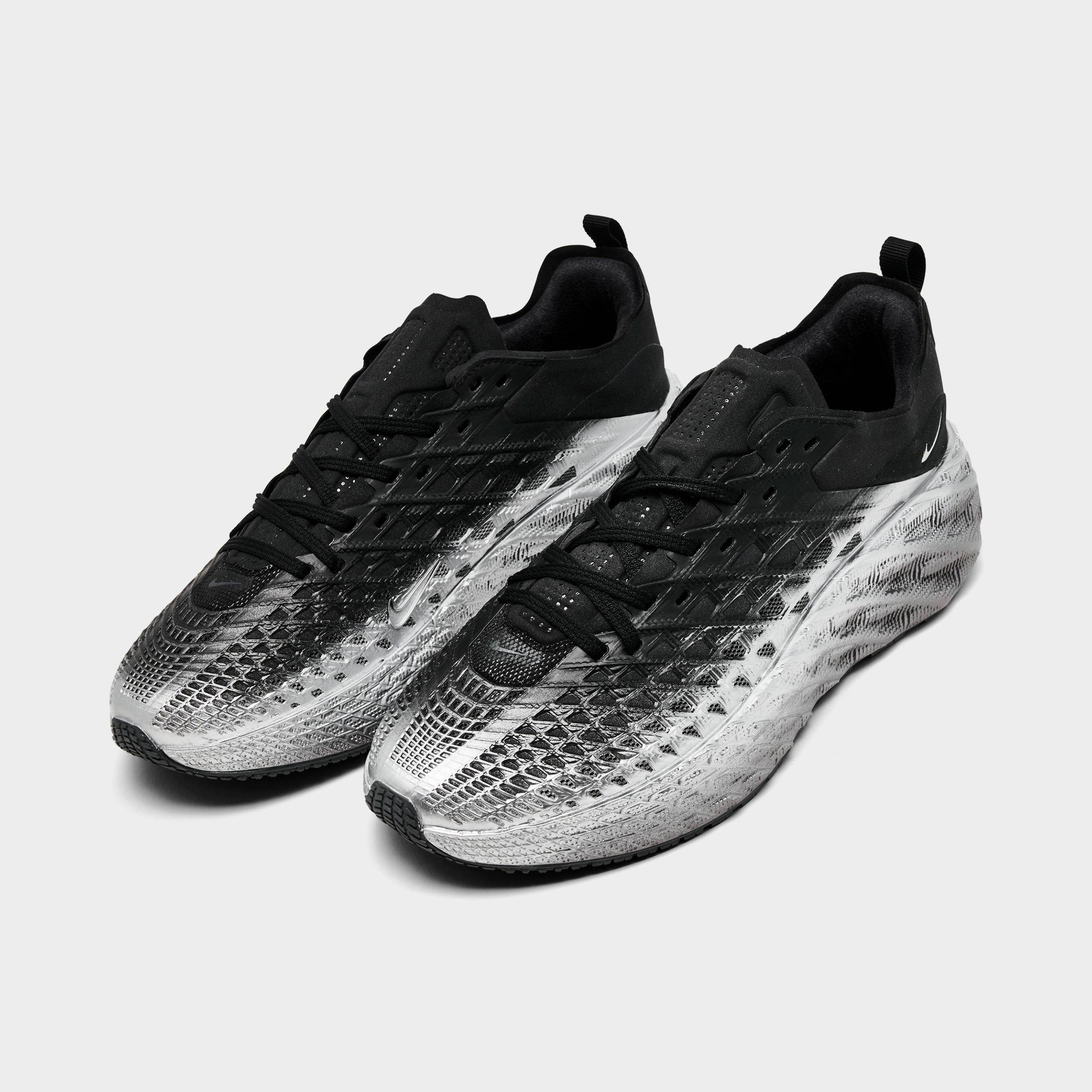 Men's Nithtke Ava Edge Casual Shoes - Black/Metallic Silver - Both shoes facing left