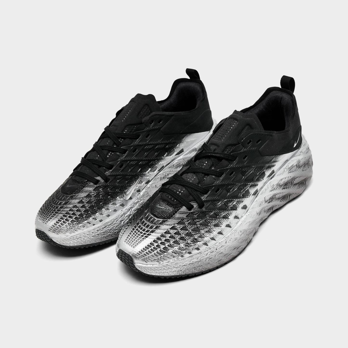 Men's Nithtke Ava Edge Casual Shoes - Black/Metallic Silver - Both shoes facing left