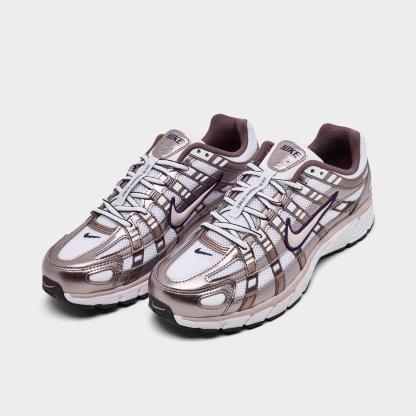 Women's Nike P-6000 Casual Shoes - White/Purple Dynasty/Light Violet Ore